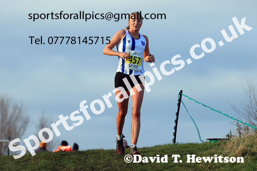 Womens under-17s and under-20s 2024 NECAA Cross Country Champs., Temple Park, South Shields. Photo: David T. Hewitson/Sports for All Pics
